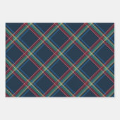 クラシッククリスマスのカラフル ラッピングペーパーシート (正面)