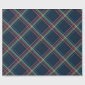 クラシッククリスマスのカラフル ラッピングペーパー (フラット)