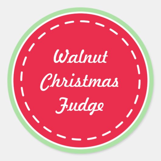 クラシッククリスマスのキッチンシール ラウンドシール (正面)