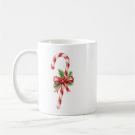クラシッククリスマスのキャンディケインボウ コーヒーマグカップ