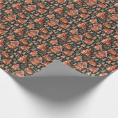 クラシッククリスマスのギンガーブレッドハウス – フェスティバル ラッピングペーパー (角)