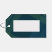 クラシッククリスマスのプシンプルライパーソナライズされたド ギフトタグ (裏面横)