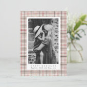 クラシッククリスマスのベージュの写真 シーズンカード (スタンド正面)