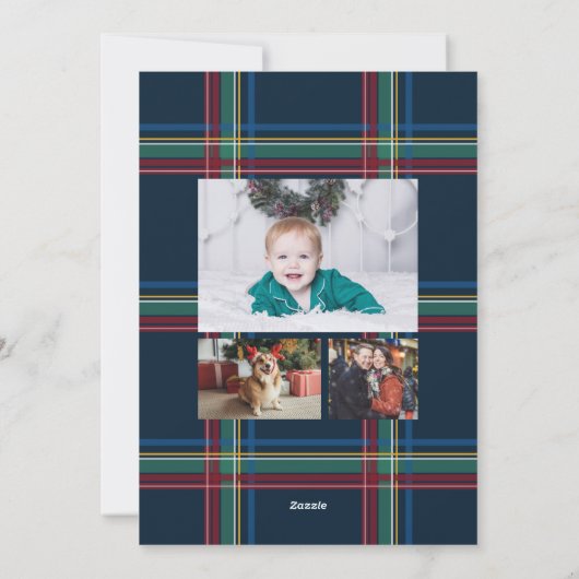 クラシッククリスマスの写真 シーズンカード (裏面)