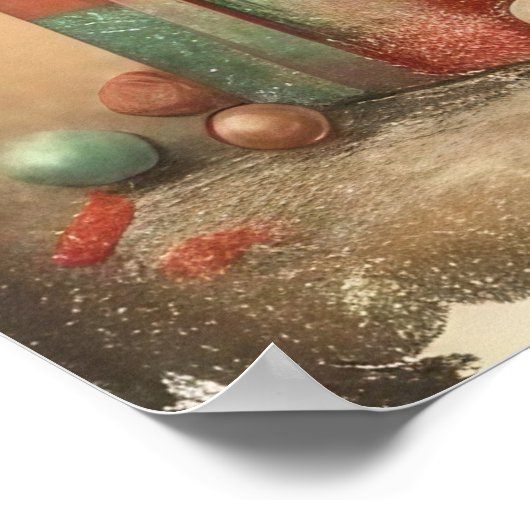 クラシッククリスマスの木のポスター ポスター (角)