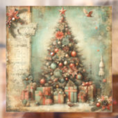 クラシッククリスマスの木の窓の貼り ウィンドウサイン (シート2)