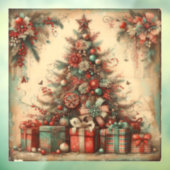 クラシッククリスマスの木の窓の貼り ウィンドウサイン (シート3)