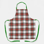 クラシッククリスマスの格子模様 エプロン (正面)