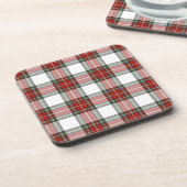 クラシッククリスマスの格子模様 コースター (左側)