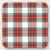 クラシッククリスマスの格子模様 コースター (正面)