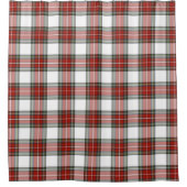 クラシッククリスマスの格子模様 シャワーカーテン (正面)