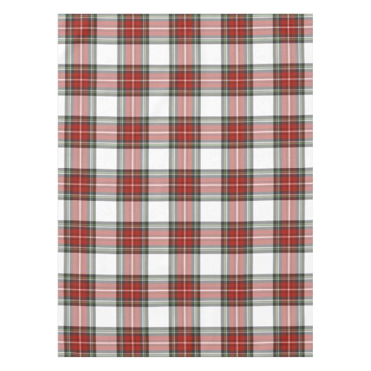 クラシッククリスマスの格子模様 テーブルクロス (正面)