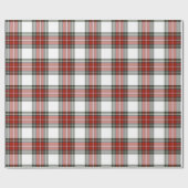 クラシッククリスマスの格子模様 ラッピングペーパー (フラット)
