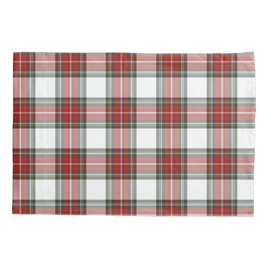 クラシッククリスマスの格子模様 枕カバー (裏面-左)