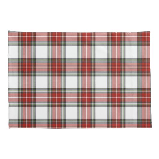 クラシッククリスマスの格子模様 枕カバー (裏面-右)