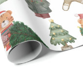 クラシッククリスマスの緑と赤 ラッピングペーパー (ロールコーナー)