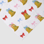 クラシッククリスマスの鐘と弓 薄葉紙 (詳細)