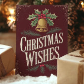 クラシッククリスマスの願いヴィンテージ シーズンカード