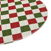 クラシッククリスマスアーガイルパターン カッティングボード (角)