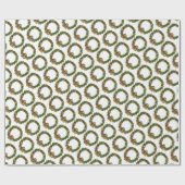 クラシッククリスマスエンジェル&リース ラッピングペーパー (フラット)