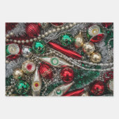 クラシッククリスマスオーナメント ラッピングペーパーシート (正面)