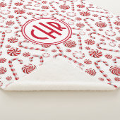 クラシッククリスマスキャンディーケーンカー シェルパブランケット (3/4)