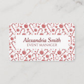 クラシッククリスマスキャンディーケーン 名刺 (正面)