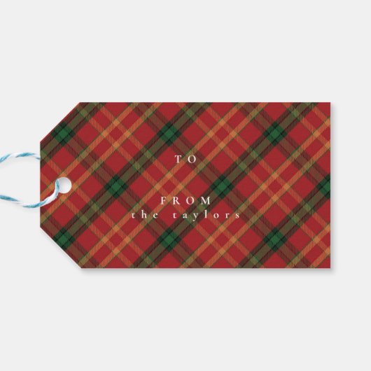 クラシッククリスマスギフトラベル ギフトタグ (裏面横)