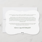 クラシッククリスマスグリーンリースホリデーカード シーズンカード (裏面)