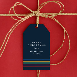 クラシッククリスマスシンプルエレガント休日 ギフトタグ