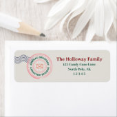 クラシッククリスマススタンプ差出人住所ラベル ラベル (インサイチュ)