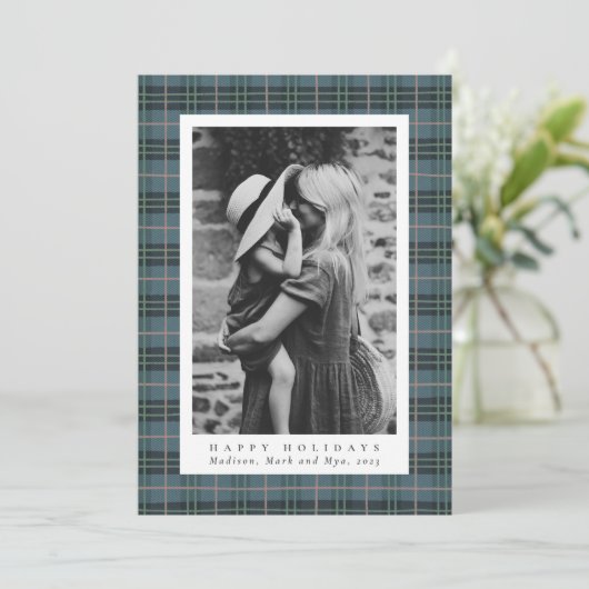 クラシッククリスマスダスティブループレイド写真 シーズンカード (スタンド正面)