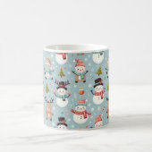 クラシッククリスマスツリーのパターン コーヒーマグカップ (中央)