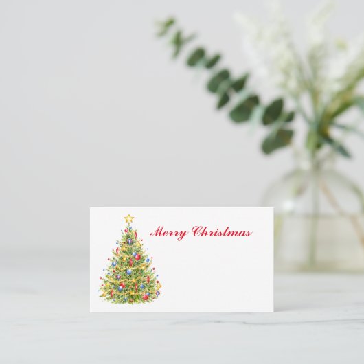 クラシッククリスマスツリーフラット座席表 プレイスカード (スタンド正面)