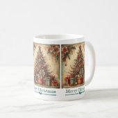 クラシッククリスマスツリー コーヒーマグカップ (正面右)