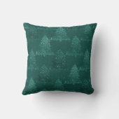 クラシッククリスマスツリー |ゴージャスはっきりしたケリーグリーン クッション (裏面)