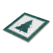 クラシッククリスマスツリー |ゴージャスはっきりしたケリーグリーン タイル (側面)