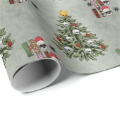 クラシッククリスマスツリー |ゴージャスはっきりしたケリーグリーン ラッピングペーパー (ロールコーナー)