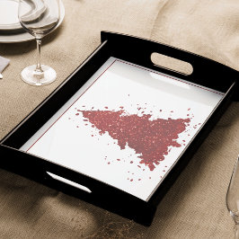 クラシッククリスマスツリー |フェスティバルリッチクリムゾンレッド 薄葉紙