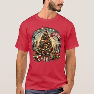 クラシッククリスマスデザインクリスマスプレゼント Tシャツ