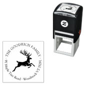 クラシッククリスマストナディアラウンド差出人住所 セルフインキングスタンプ (インサイチュ)