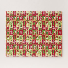 クラシッククリスマスパターン ジグソーパズル