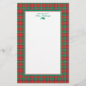 クラシッククリスマスパーソナライズされた 便箋 (正面)