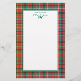 クラシッククリスマスパーソナライズされた 便箋