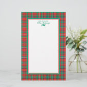 クラシッククリスマスパーソナライズされた 便箋 (スタンド正面)