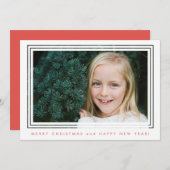 クラシッククリスマスフォトカード シーズンカード (正面/裏面)