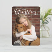 クラシッククリスマスフォトカード シーズンカード (スタンド正面)