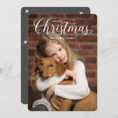 クラシッククリスマスフォトカード シーズンカード (正面/裏面)