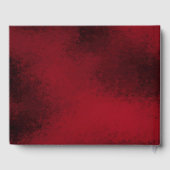 クラシッククリスマスフローラクレストモノグラム結婚ズ ゲストブック (裏面)