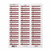 クラシッククリスマスフローラクレストモノグラム結婚ズ ラベル (フルシート)